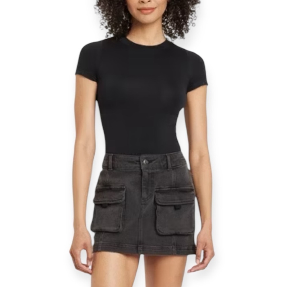Wild‎ Fable Women's Short Sleeve Seamless Bodysuit​​​